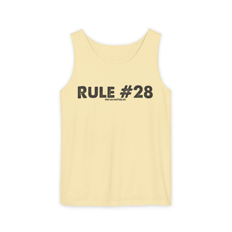 Rule 28 Need Help Ask Tank Top - Fandom-Made
