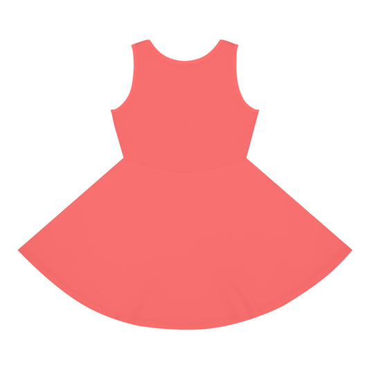 Ariel Bow Girls' Sleeveless Sundress - Fandom-Made