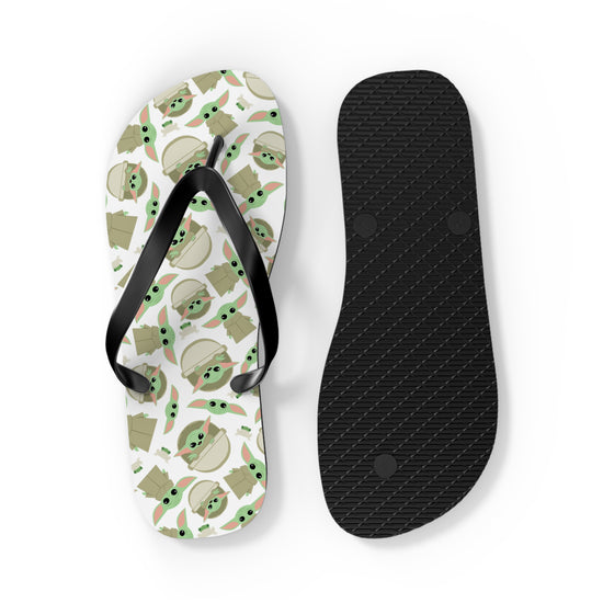 Grogu All-Over Print Flip Flops - Fandom-Made