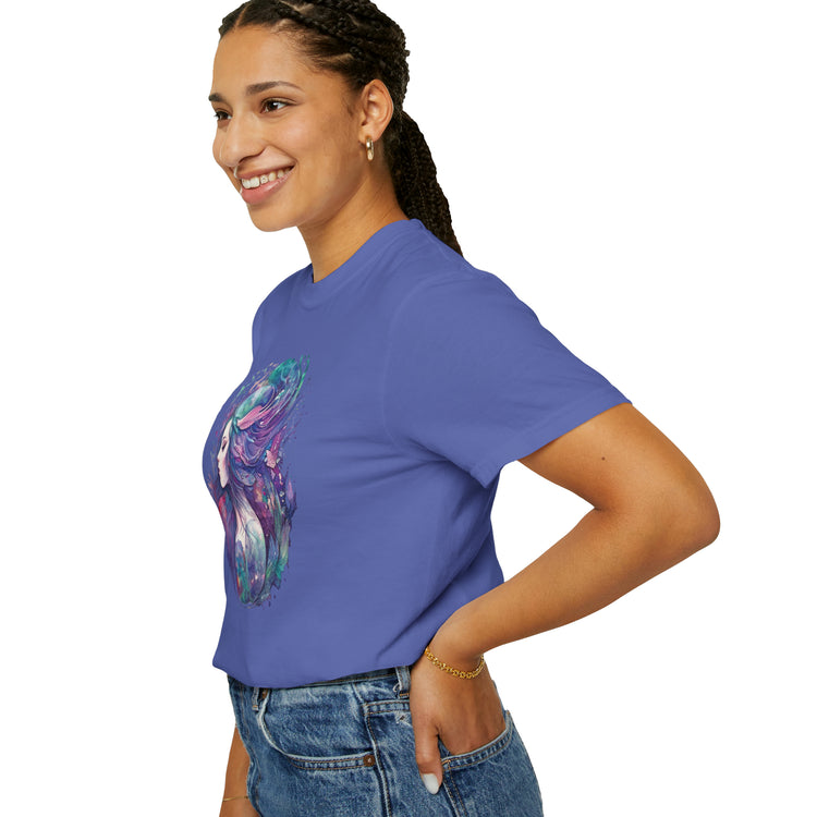 Mermaid Watercolor Unisex Garment-Dyed T-shirt - Fandom-Made