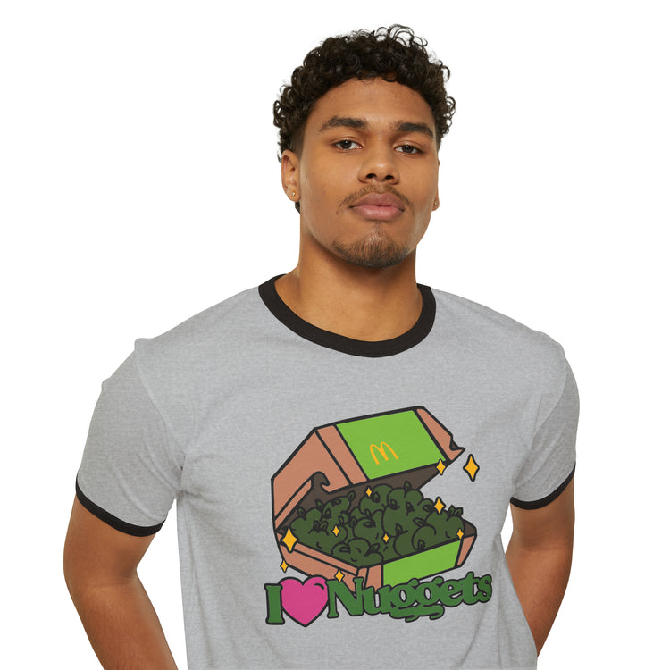 I Heart Nuggets Ringer T-Shirt - Fandom-Made