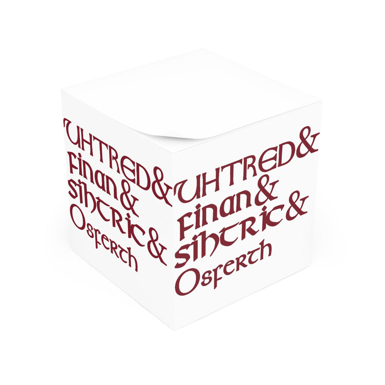 The Last Kingdom Names Note Cube - Fandom-Made