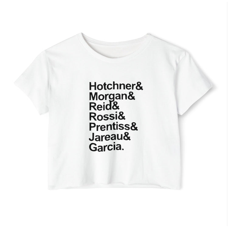 Criminal Minds Names Crop Top - Fandom-Made