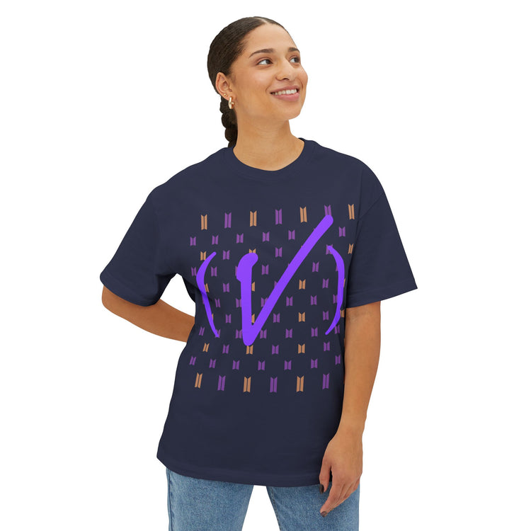 V Unisex Oversized Boxy Tee