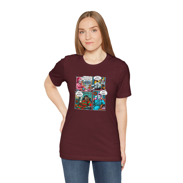 Very Demure Very Mindful Very Scary Unisex T-Shirt - Fandom-Made