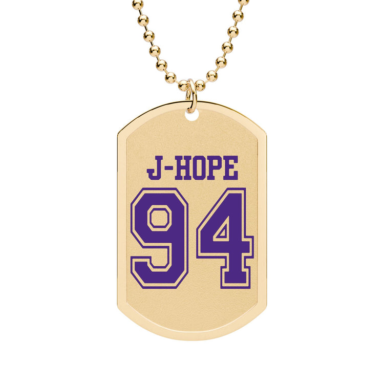 J-Hope 94 Dog Tag with Chain