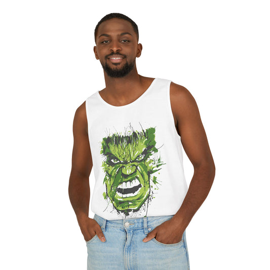 Hulk Face Tank Top - Fandom-Made