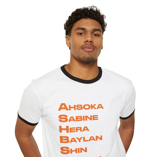 Ahsoka Names Ringer T-Shirt - Fandom-Made