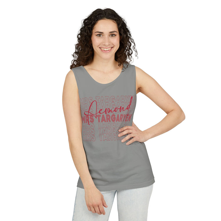 Mrs. Aemond Targaryen Unisex Garment-Dyed Tank Top