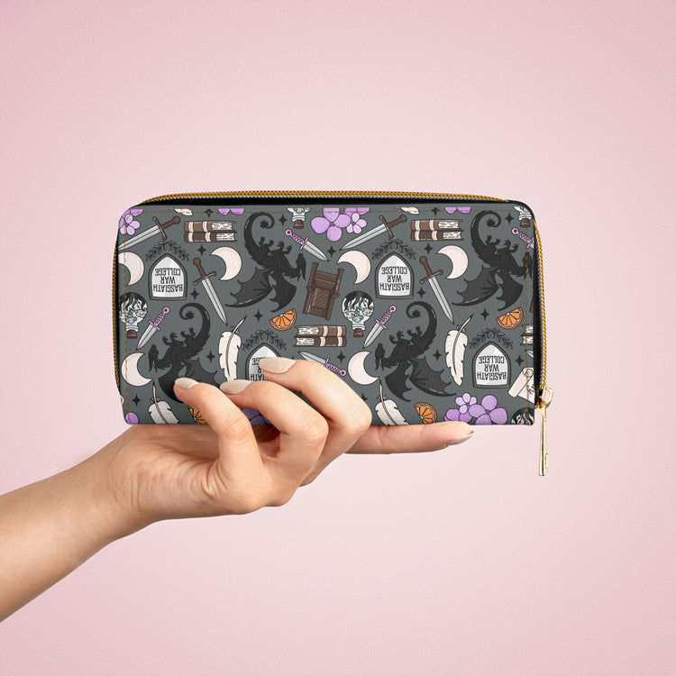 Fourth Wing Collage Zipper Wallet - Fandom-Made