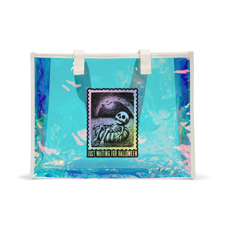 Waiting For Halloween Holographic Tote Bag