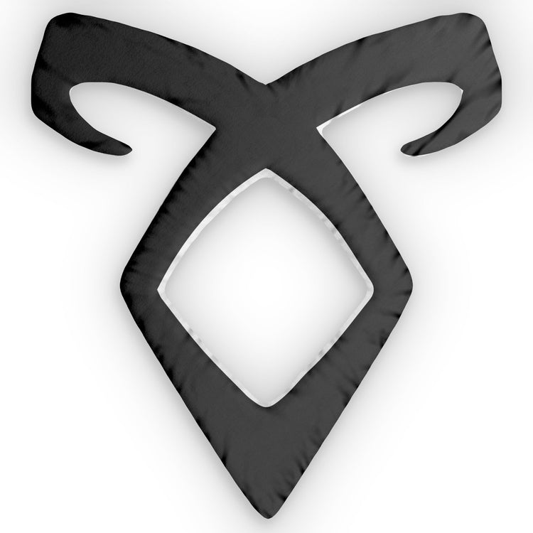 Angelic Rune-Shaped Pillow - Fandom-Made