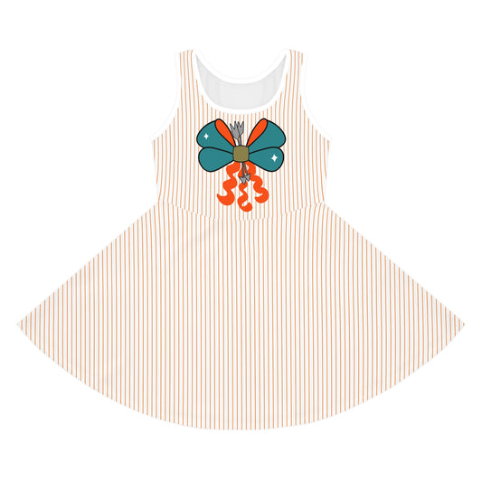Merida Bow Girls' Sleeveless Sundress - Fandom-Made