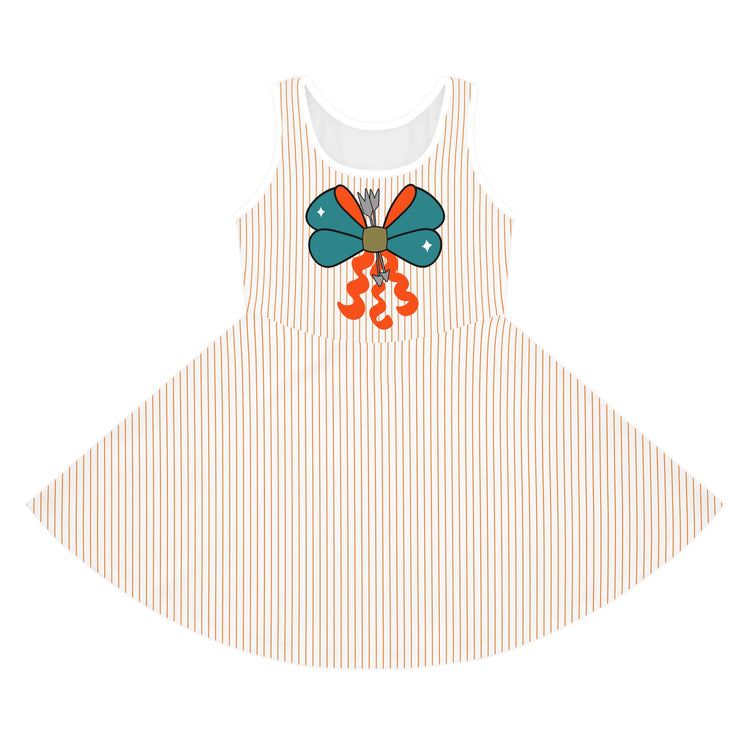 Merida Bow Girls' Sleeveless Sundress - Fandom-Made