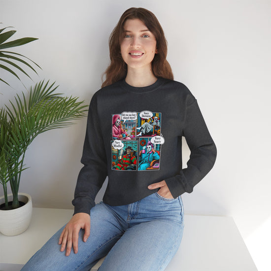 Very Demure Very Mindful Very Scary Sweatshirt - Fandom-Made