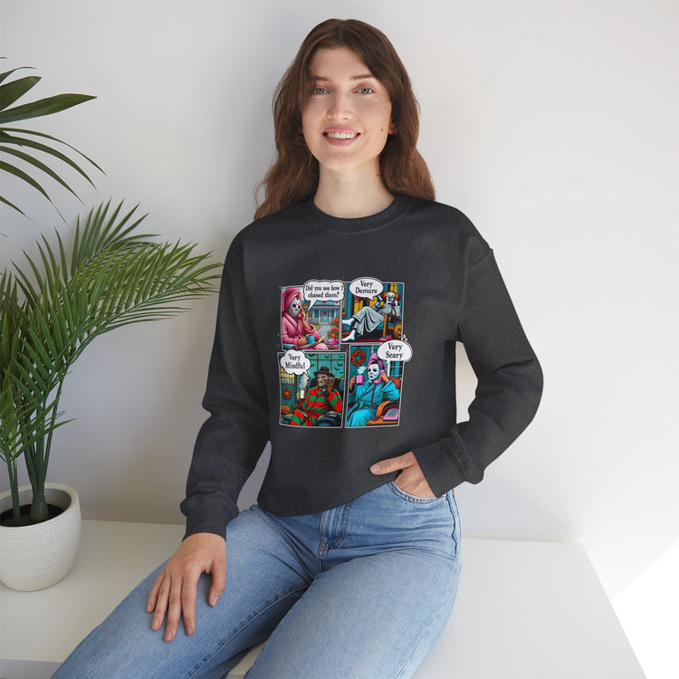 Very Demure Very Mindful Very Scary Sweatshirt - Fandom-Made