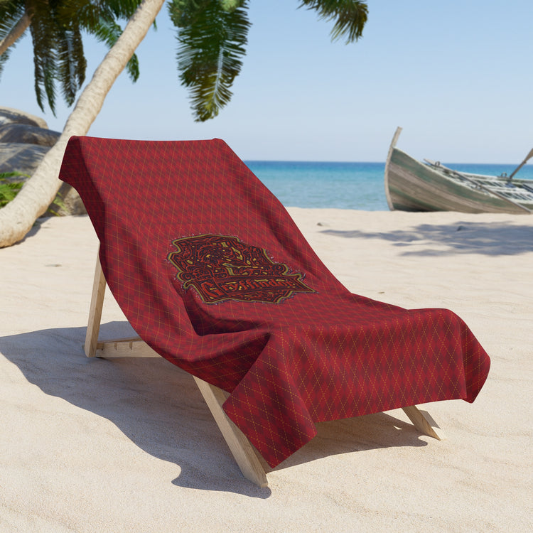 Gryffindor Crest Beach Towel - Fandom-Made