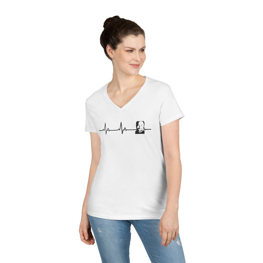 My Heart Beats For The King Of Hell V-Neck Tee - Fandom-Made