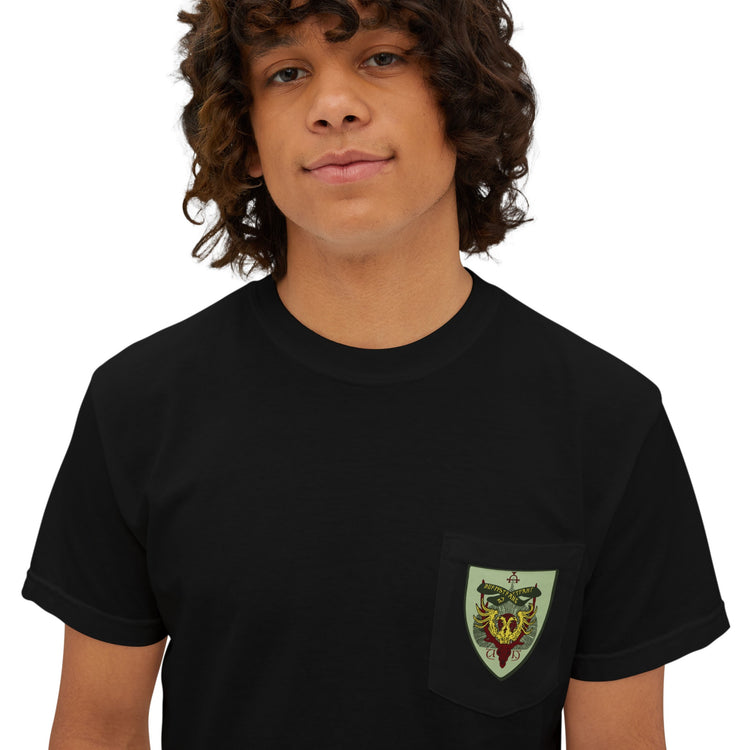 Durmstrang Crest Pocket T-Shirt - Fandom-Made