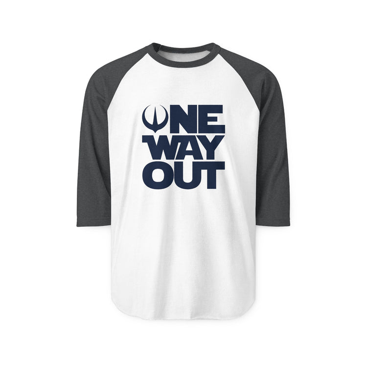 One Way Out 3/4 Raglan Shirt - Fandom-Made