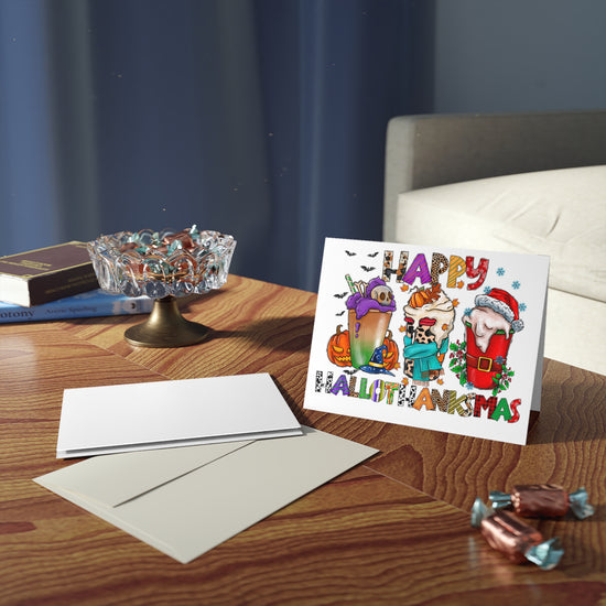 Happy Hallothanksmas Greeting Cards - Fandom-Made