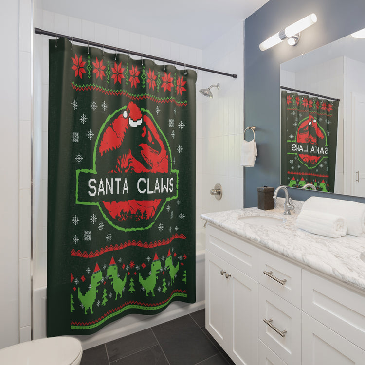 Santa Claws Shower Curtain