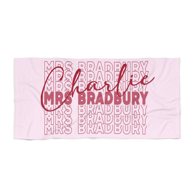 Mrs. Charlie Bradbury Beach Towel