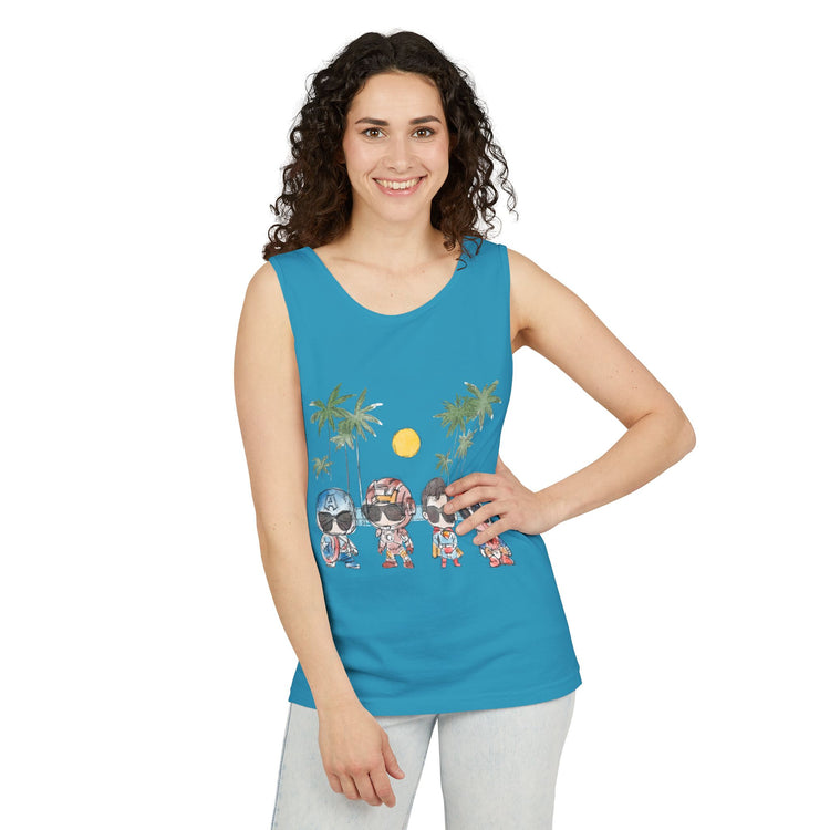Summertime Heroes Tank Top - Fandom-Made