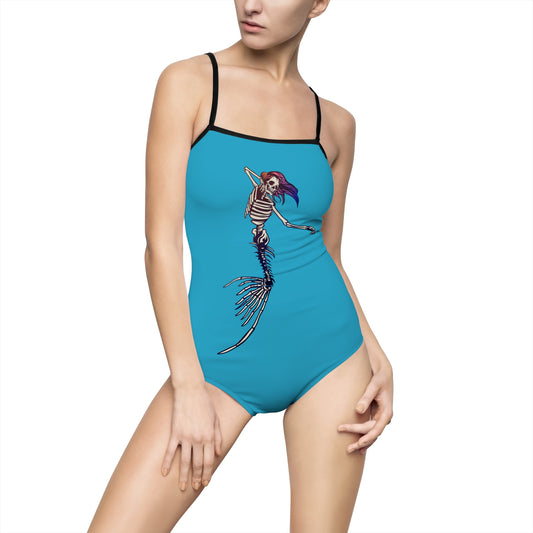 Mermaid Skeleton One-piece Swimsuit - Fandom-Made