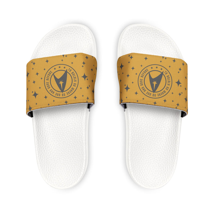 To Boldly Go Women's Slides - Fandom-Made