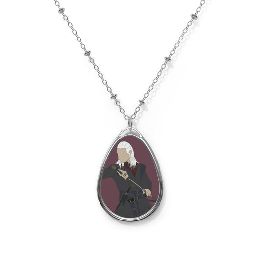 Daemon Targaryen Oval Necklace - Fandom-Made