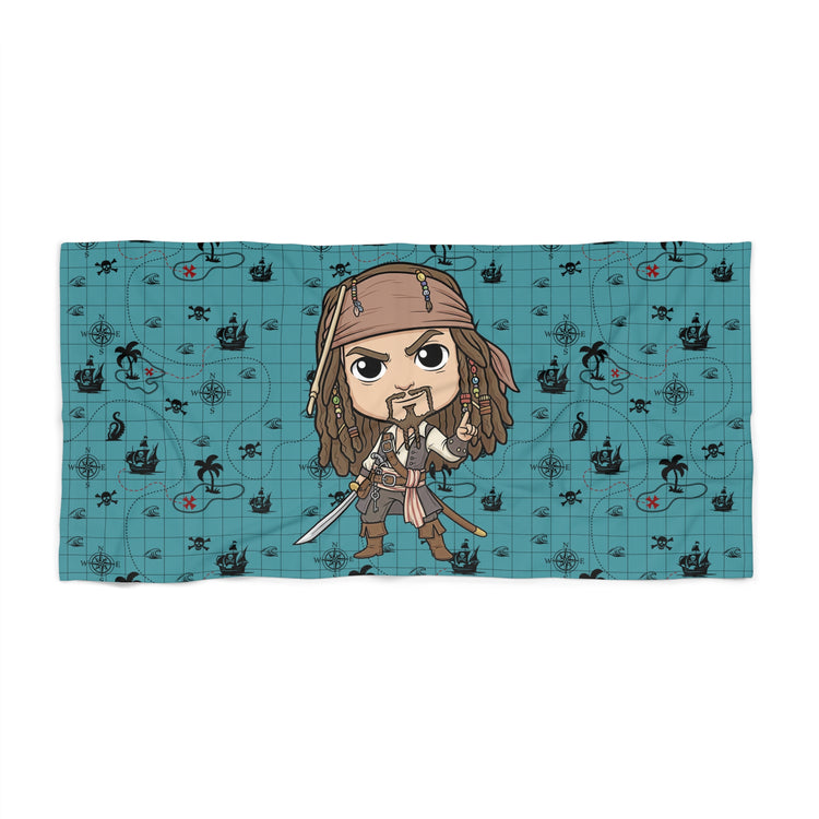 Captain Jack Beach Towel - Fandom-Made