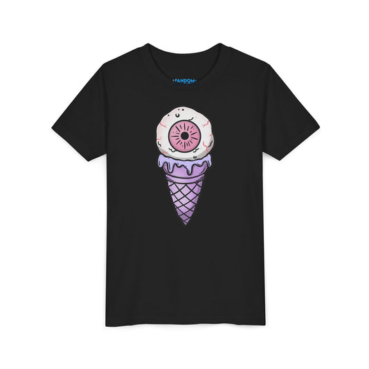 Eyeball Cone Youth Tee - Fandom-Made
