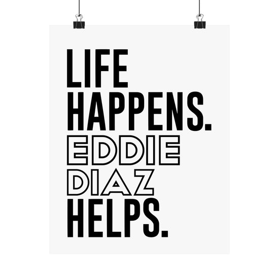 Life Happens Eddie Diaz Helps Poster - Fandom-Made