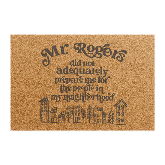 Mr Rogers Doormat - Fandom-Made