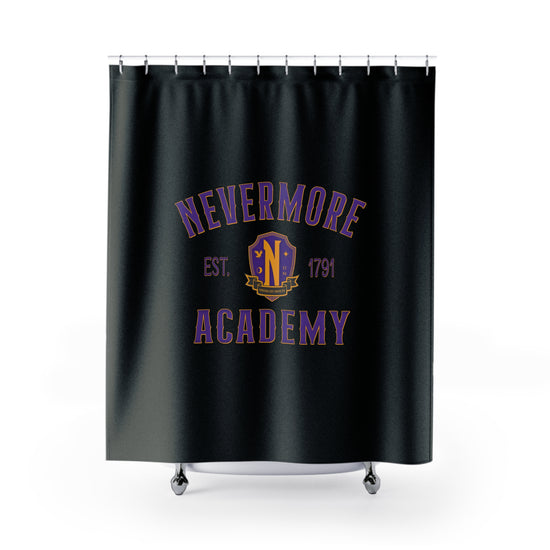 Nevermore Academy Shower Curtain - Fandom-Made