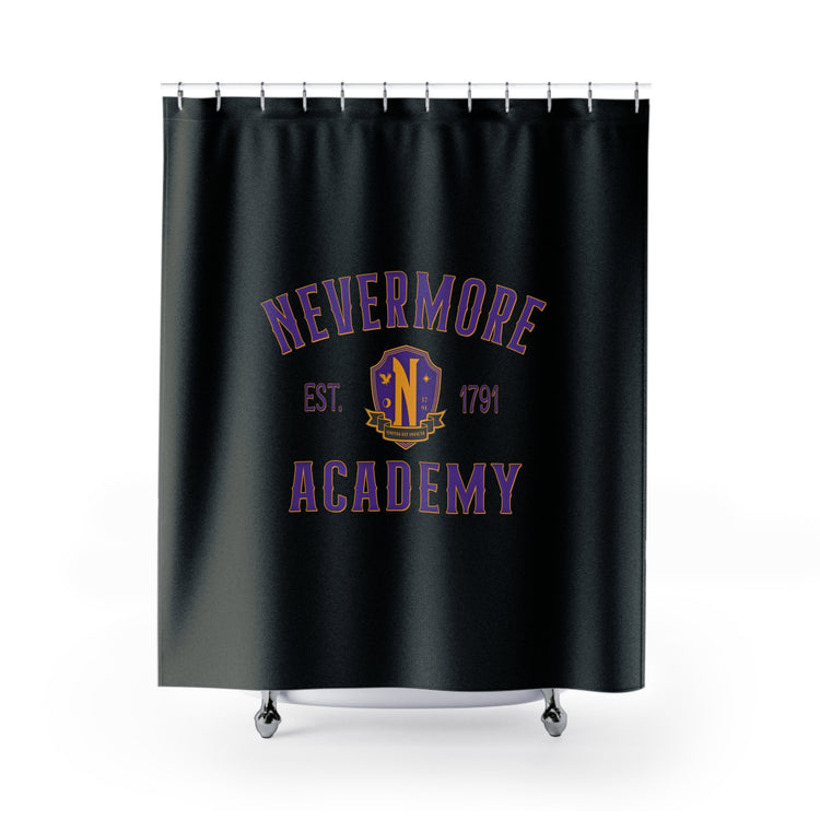 Nevermore Academy Shower Curtain - Fandom-Made