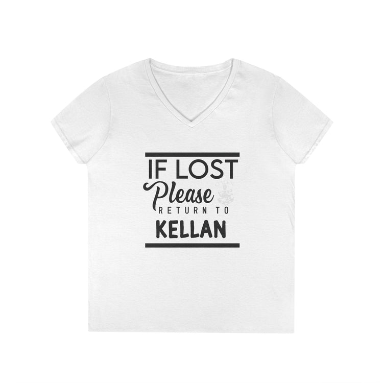 If Lost Return To Kellan V-Neck Tee - Fandom-Made