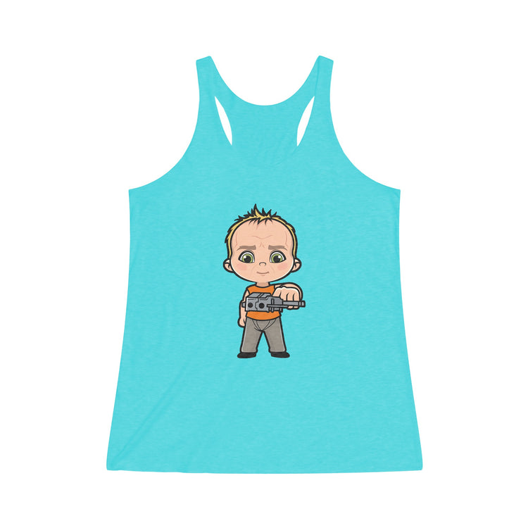 Korben Dallas Women's Tri-Blend Racerback Tank - Fandom-Made