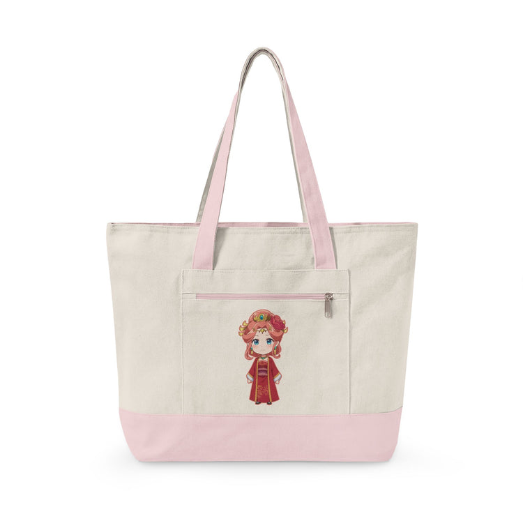 Lady Gyokuyō Zippered Canvas Tote - Fandom-Made