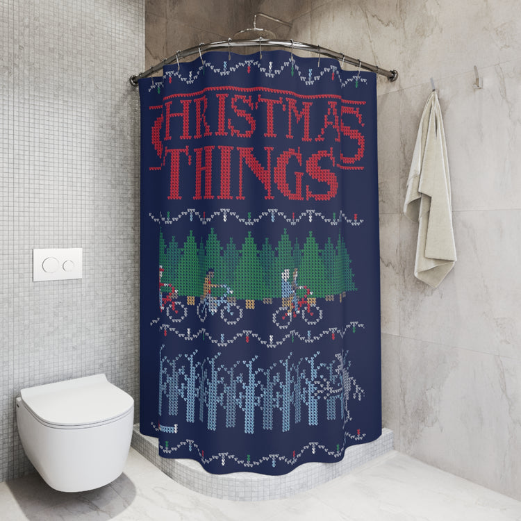 Christmas Things Shower Curtain