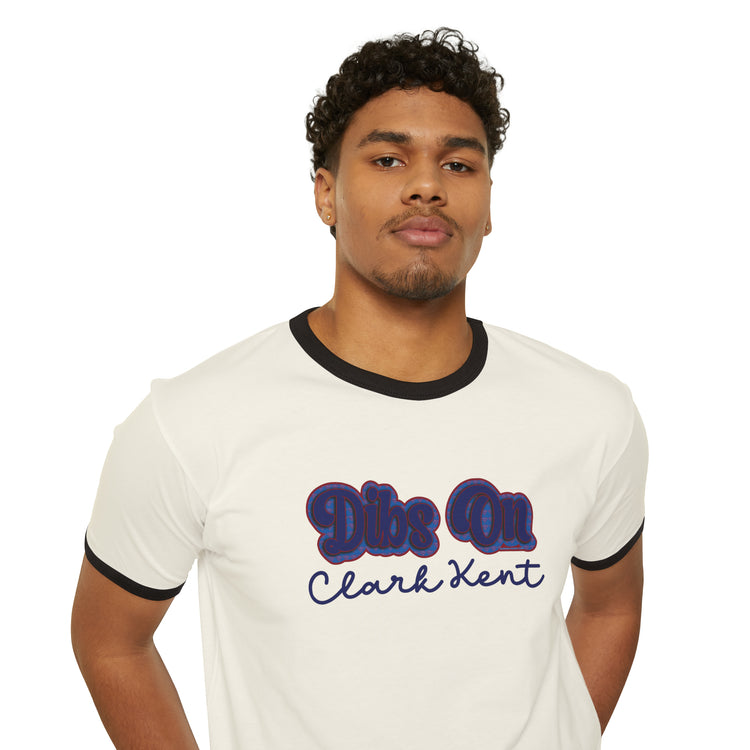 Dibs On Clark Kent Ringer T-Shirt - Fandom-Made
