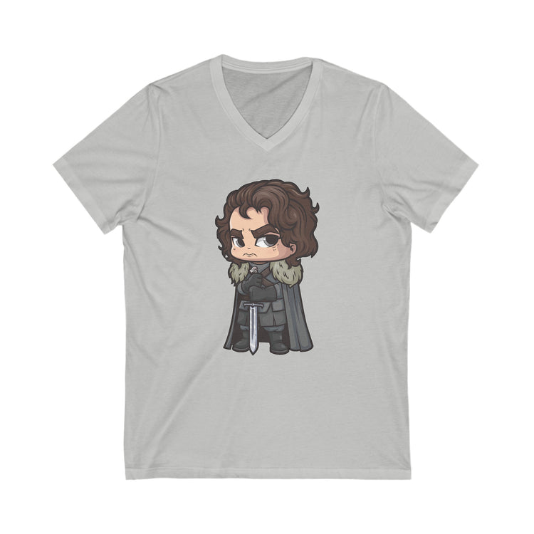 Jon Snow V-Neck Tee - Fandom-Made