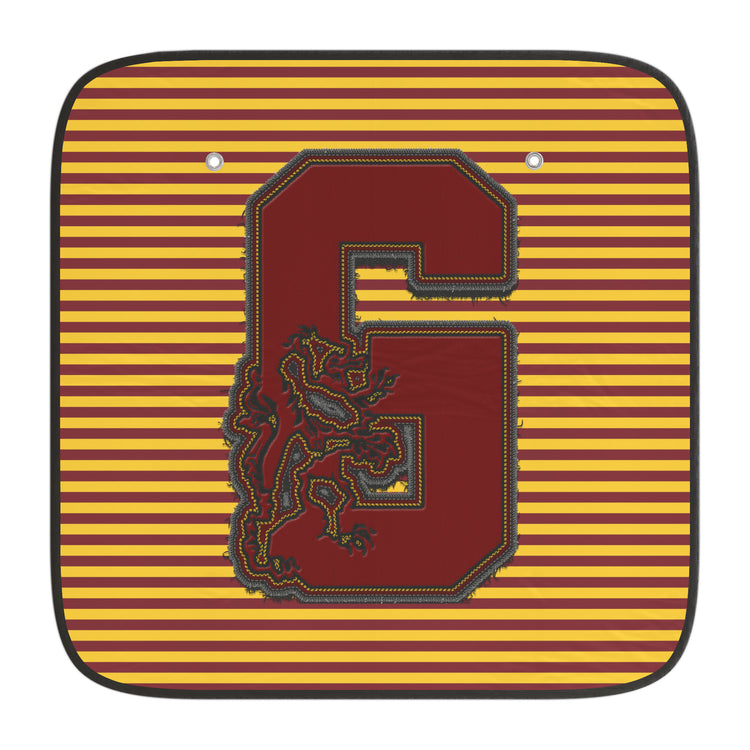 Gryffindor G Embroidery Design Car Sun Shades - Fandom-Made