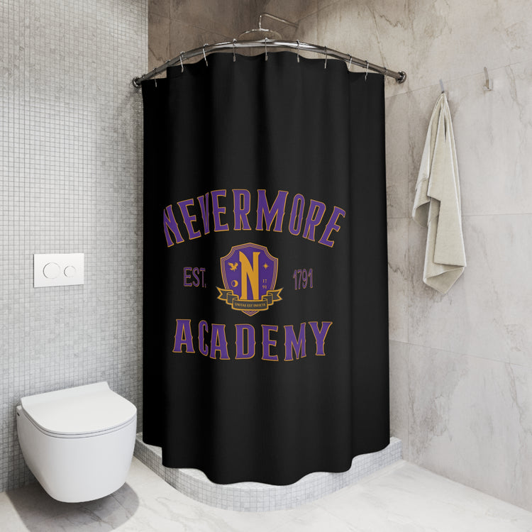 Nevermore Academy Shower Curtain - Fandom-Made