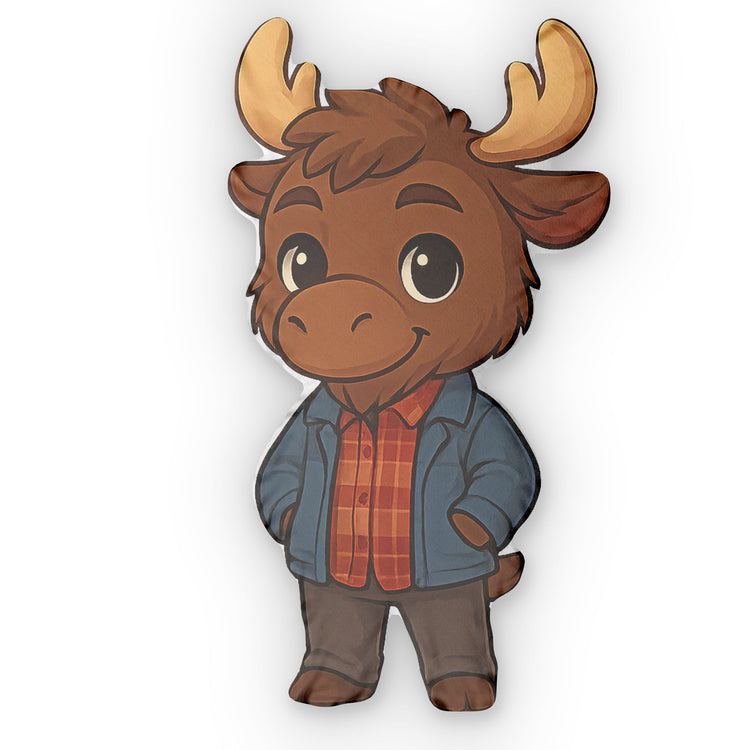 Moose-Shaped Pillow