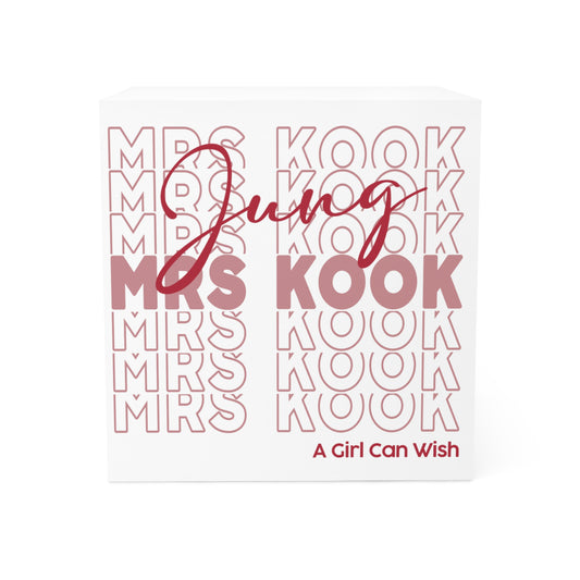 Mrs. Jung Kook Note Cube