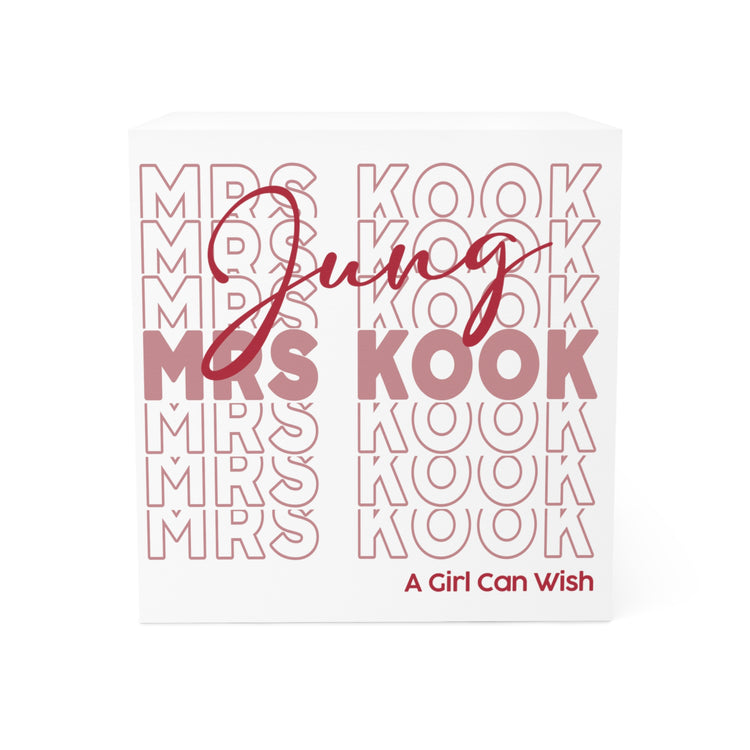 Mrs. Jung Kook Note Cube