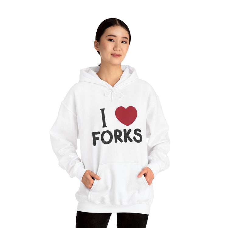 I Love Forks Hoodie - Fandom-Made