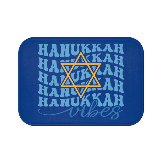 Hanukkah Vibes Bath Mat - Fandom-Made